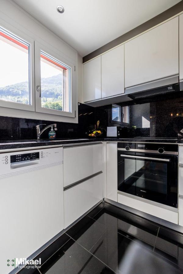 Gruyere Alpes Appartement 3 Chambres Bbq Parking Neirivue Εξωτερικό φωτογραφία