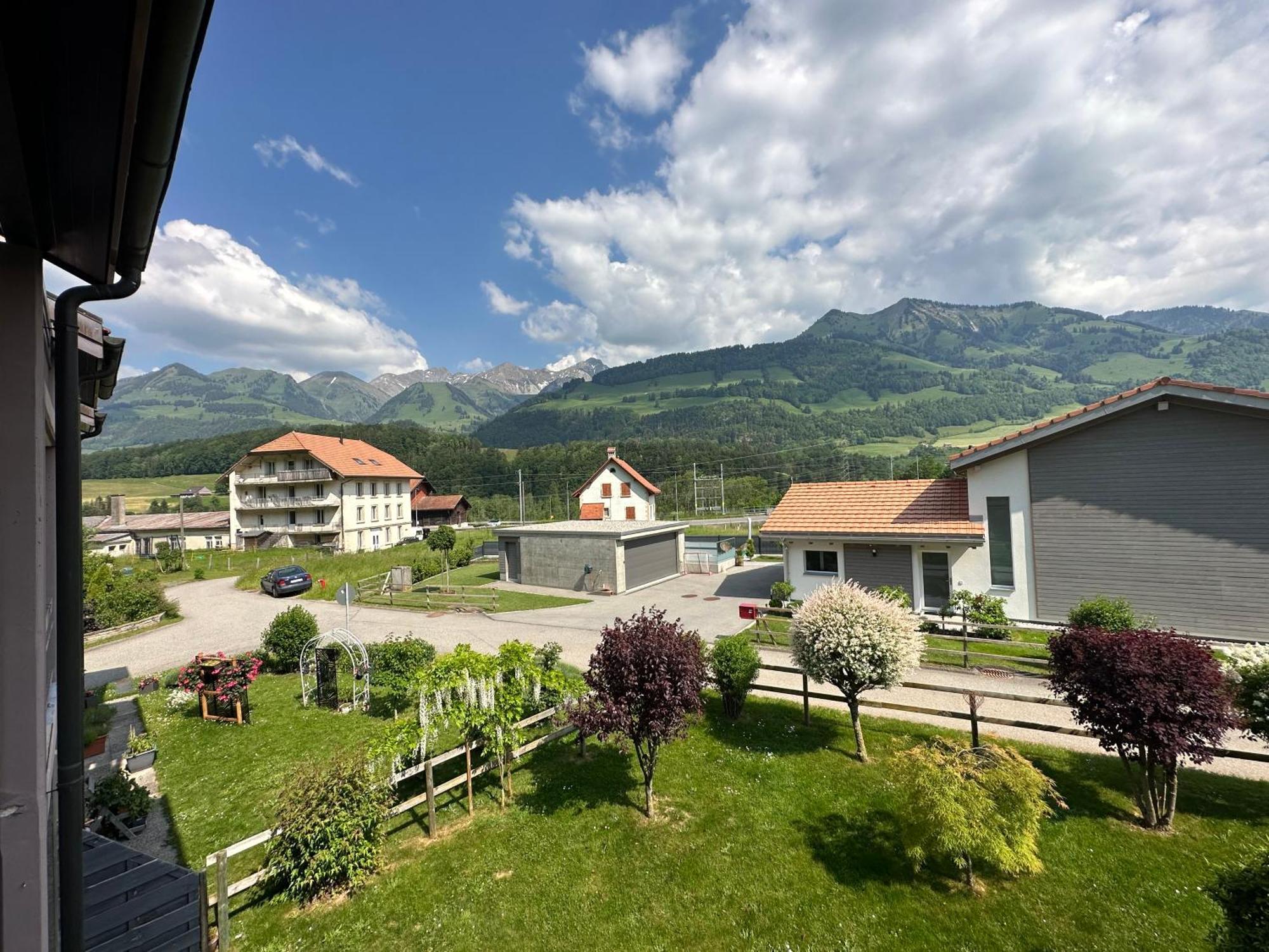 Gruyere Alpes Appartement 3 Chambres Bbq Parking Neirivue Εξωτερικό φωτογραφία