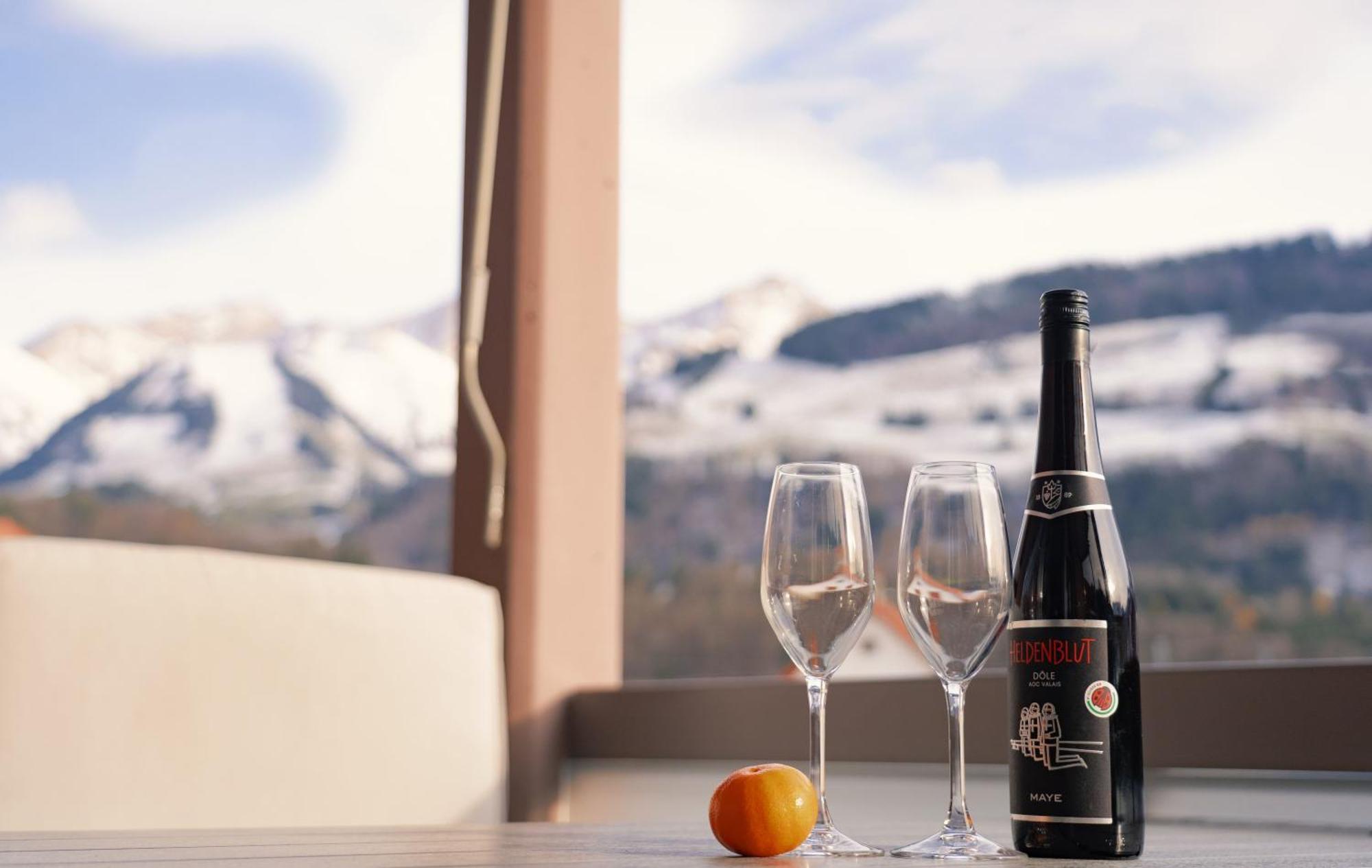 Gruyere Alpes Appartement 3 Chambres Bbq Parking Neirivue Εξωτερικό φωτογραφία